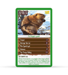 North American Wildlife Top Trumps Card Game