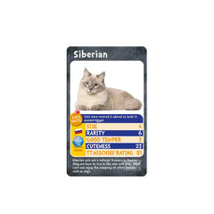 Cats Top Trumps Card Game