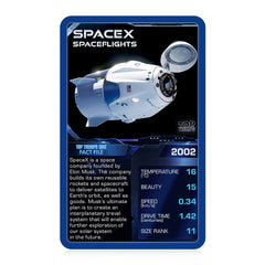 Space Exploration Top Trumps Card Game
