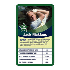 Greatest Golfers Top Trumps Card Game