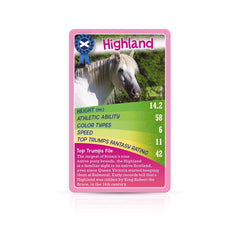 Horses, Ponies and Unicorns Top Trumps Card Game