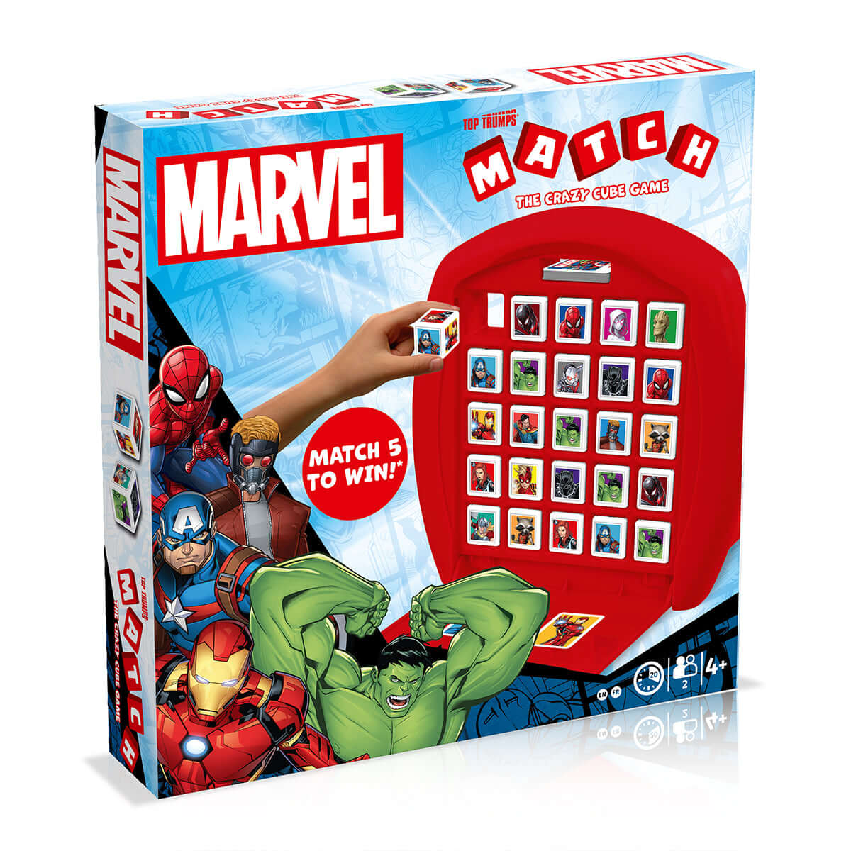 Marvel Top Trumps Match - The Crazy Cube Game