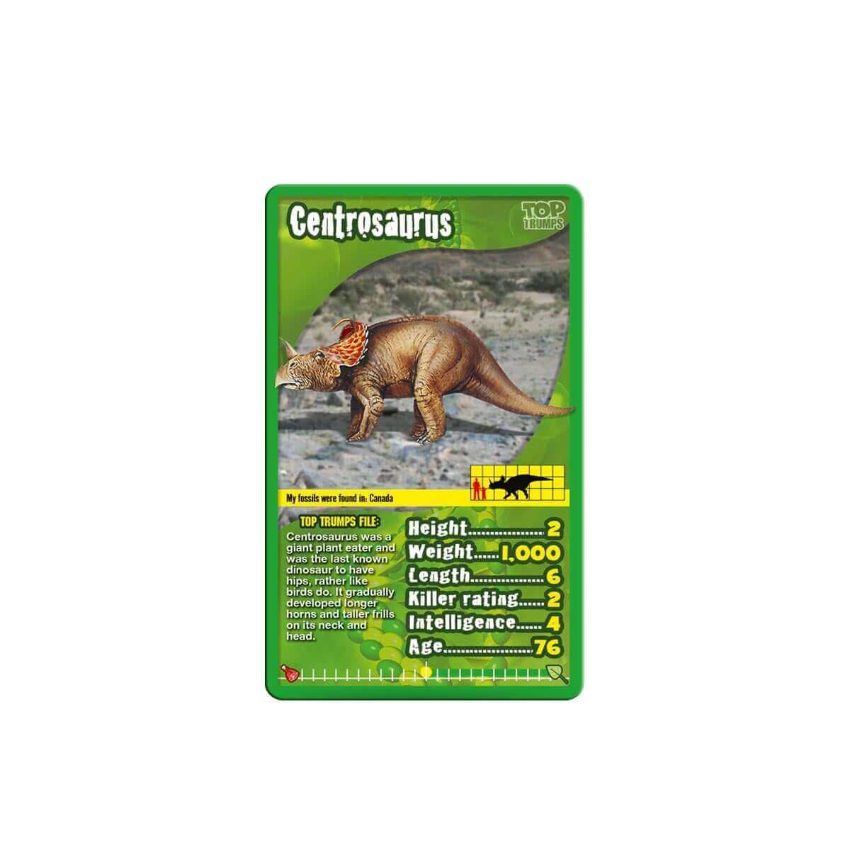Top Trumps Dinosaurier – Französische Edition: 30 Karten Voller Urzeit-Wissen Für 2–6 Spieler