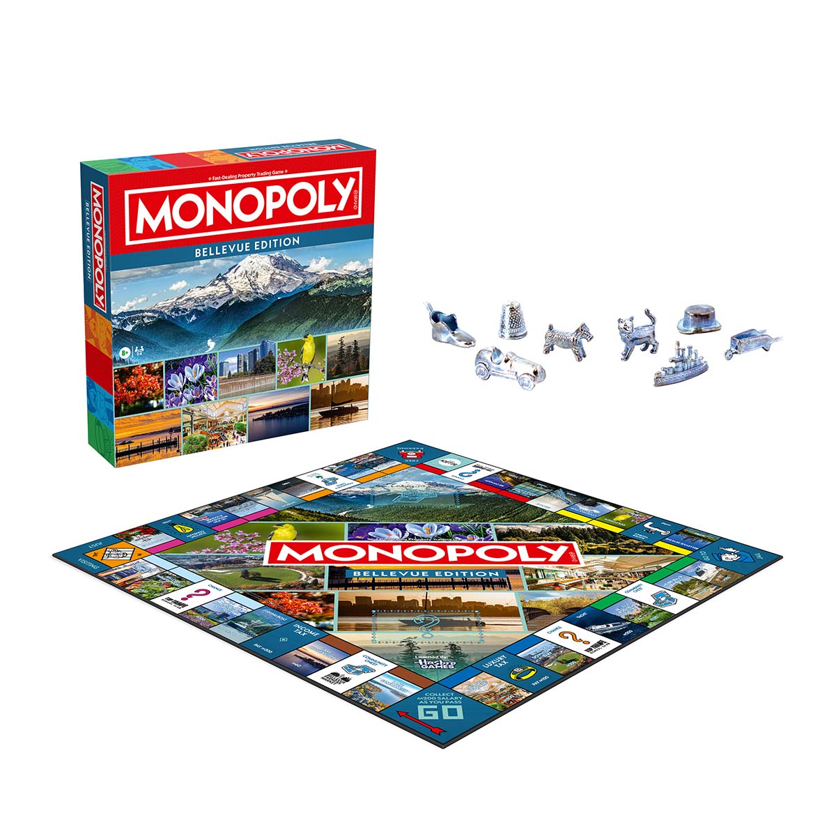 Bellevue WA Monopoly Board Game – Collectible Edition – Top Trumps USA