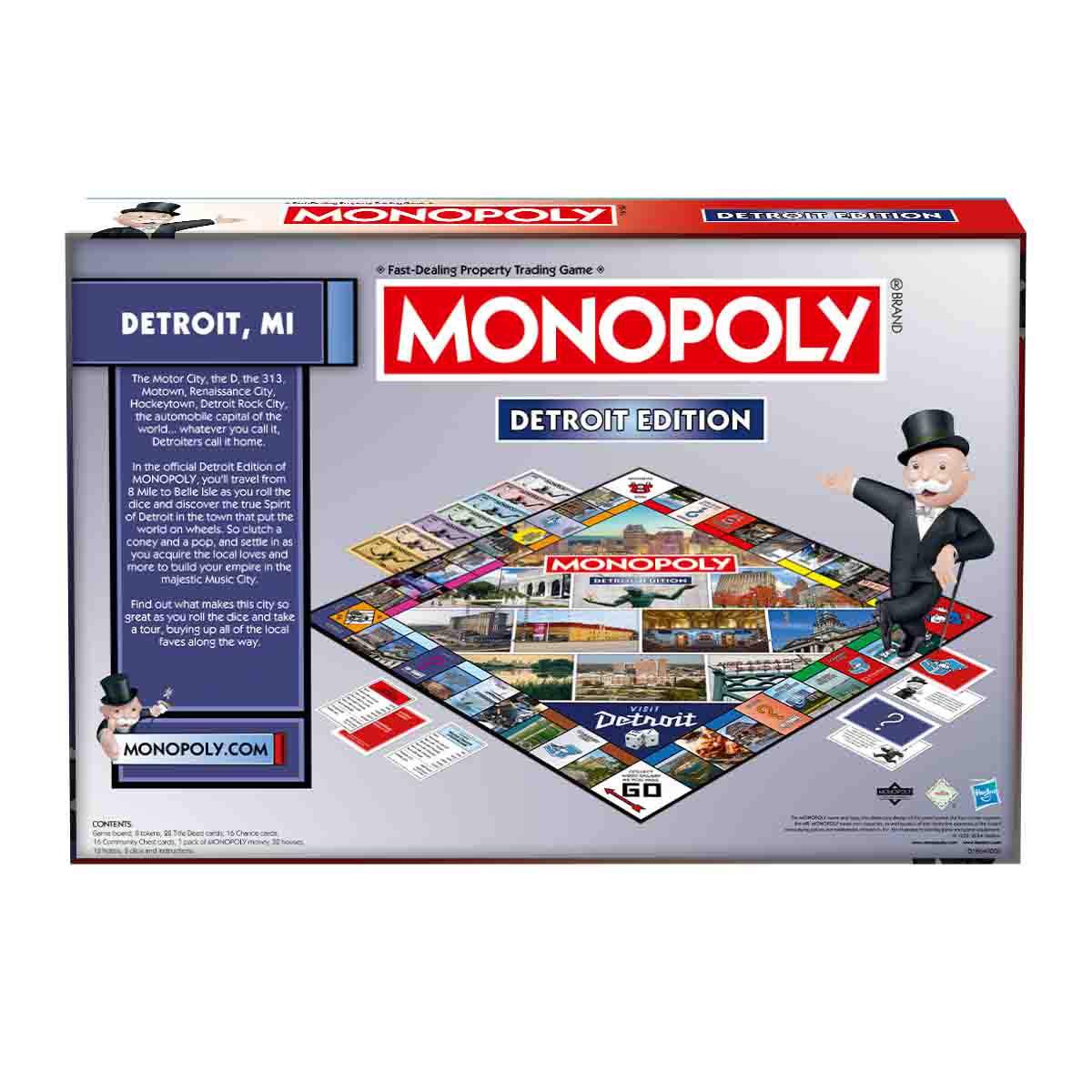 Detroit, MI Monopoly Board Game