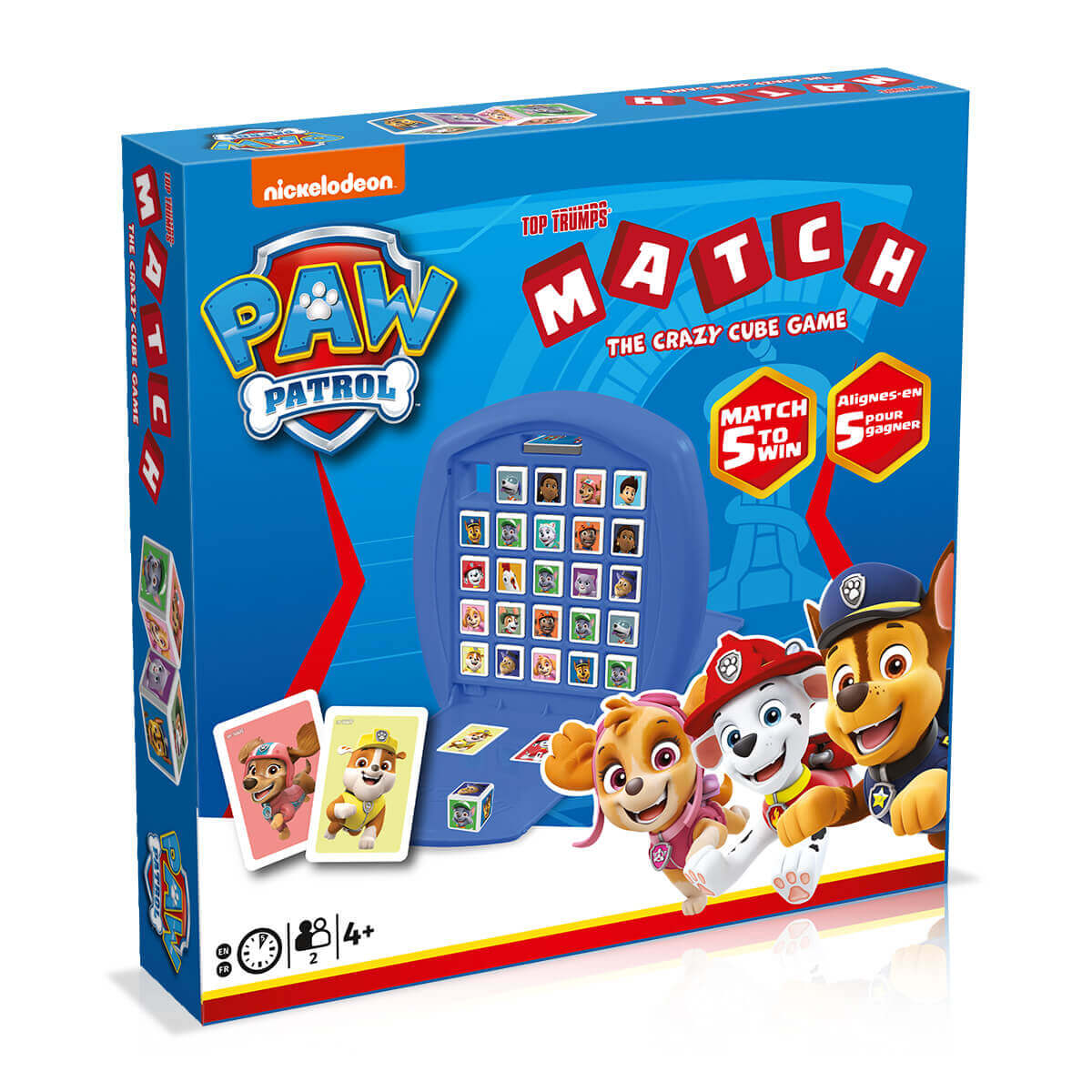 Paw Patrol Top Trumps Match - The Crazy Cube Game