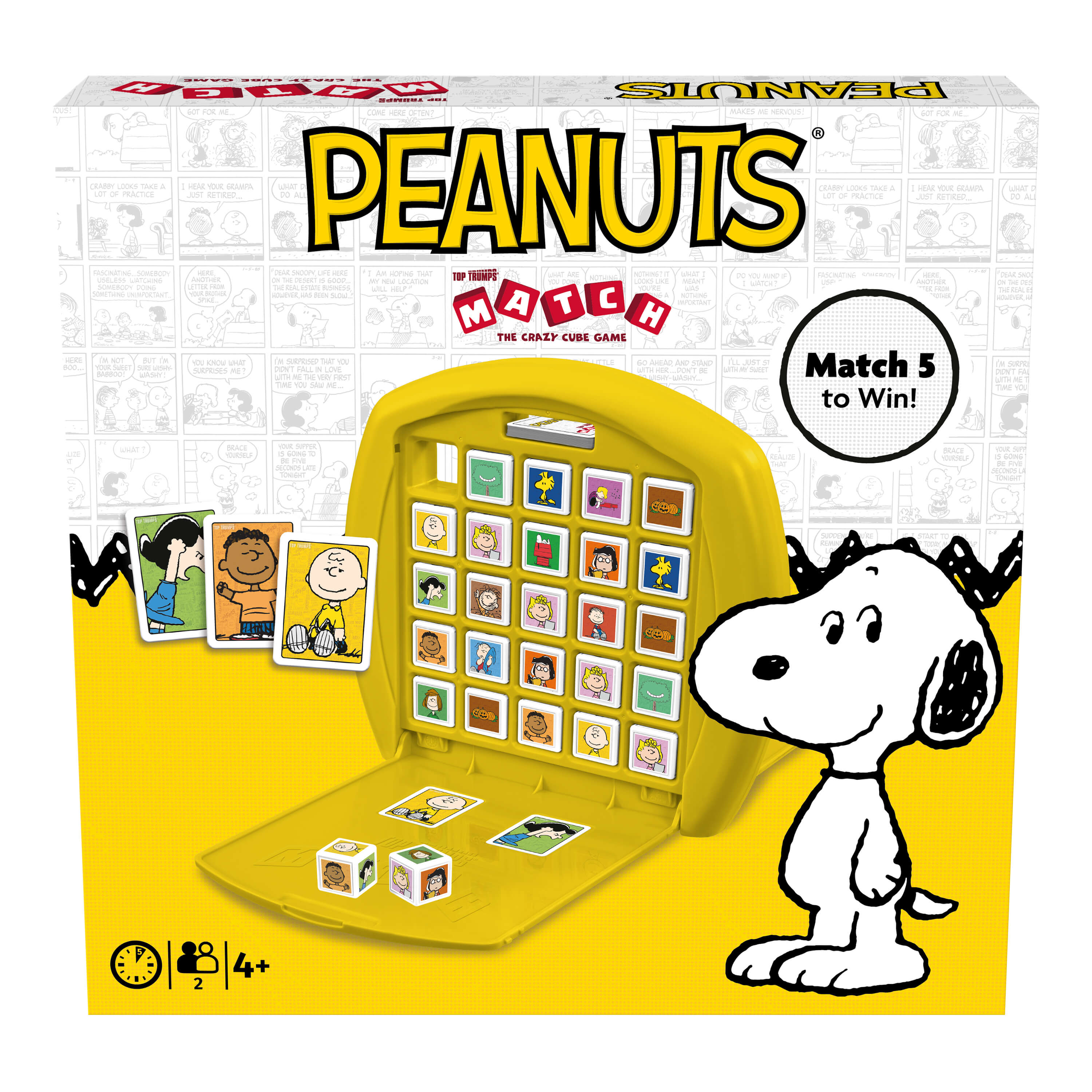 Peanuts Top Trumps Match - The Crazy Cube Game