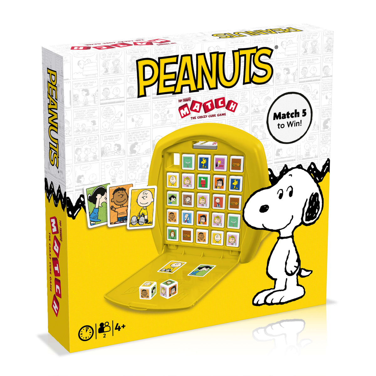 Peanuts Top Trumps Match - The Crazy Cube Game