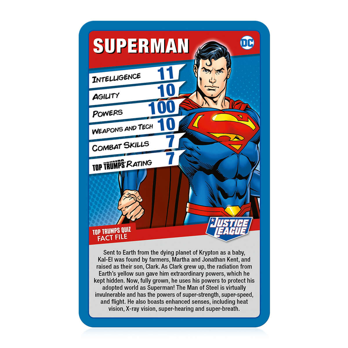 DC Justice League Top Trumps Card Game
