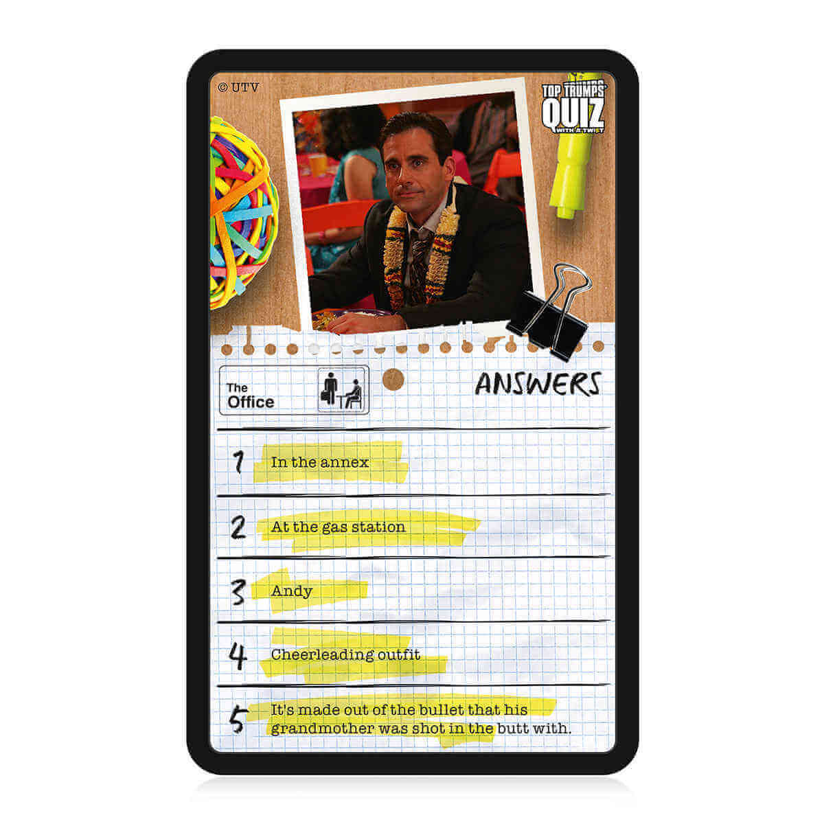 The Office Top Trumps Quiz Card Game