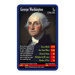 United States Presidents Top Trumps Card Game
