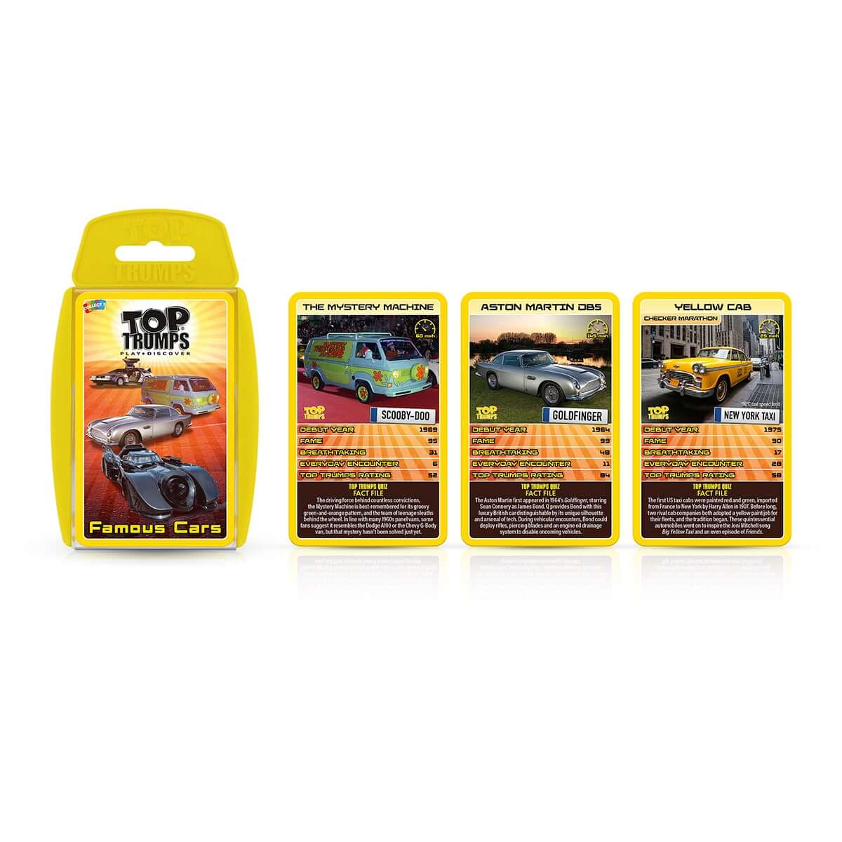 Famous Cars Top Trumps Card Game