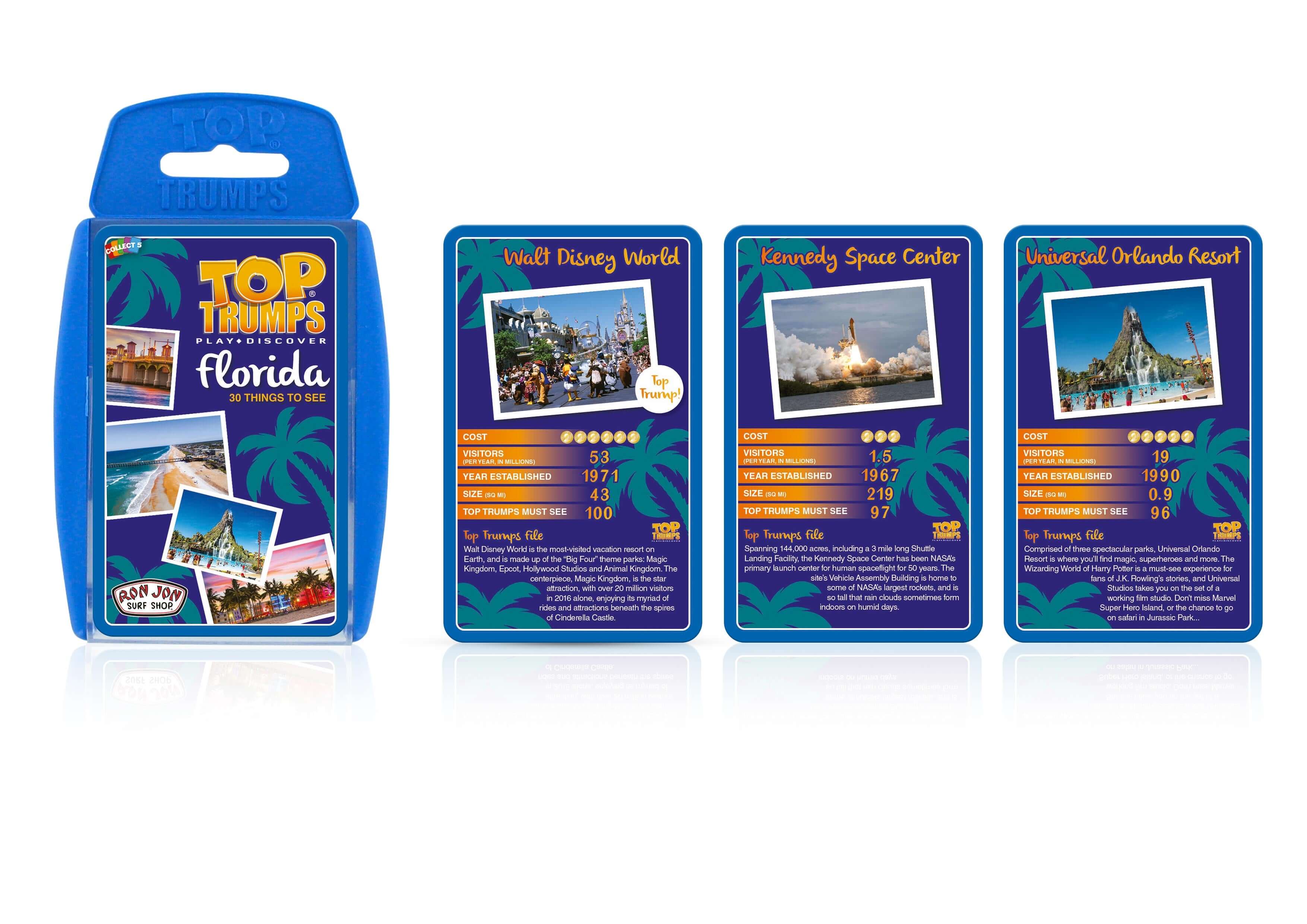 Florida Top Trumps Card Game - 30 Things to See