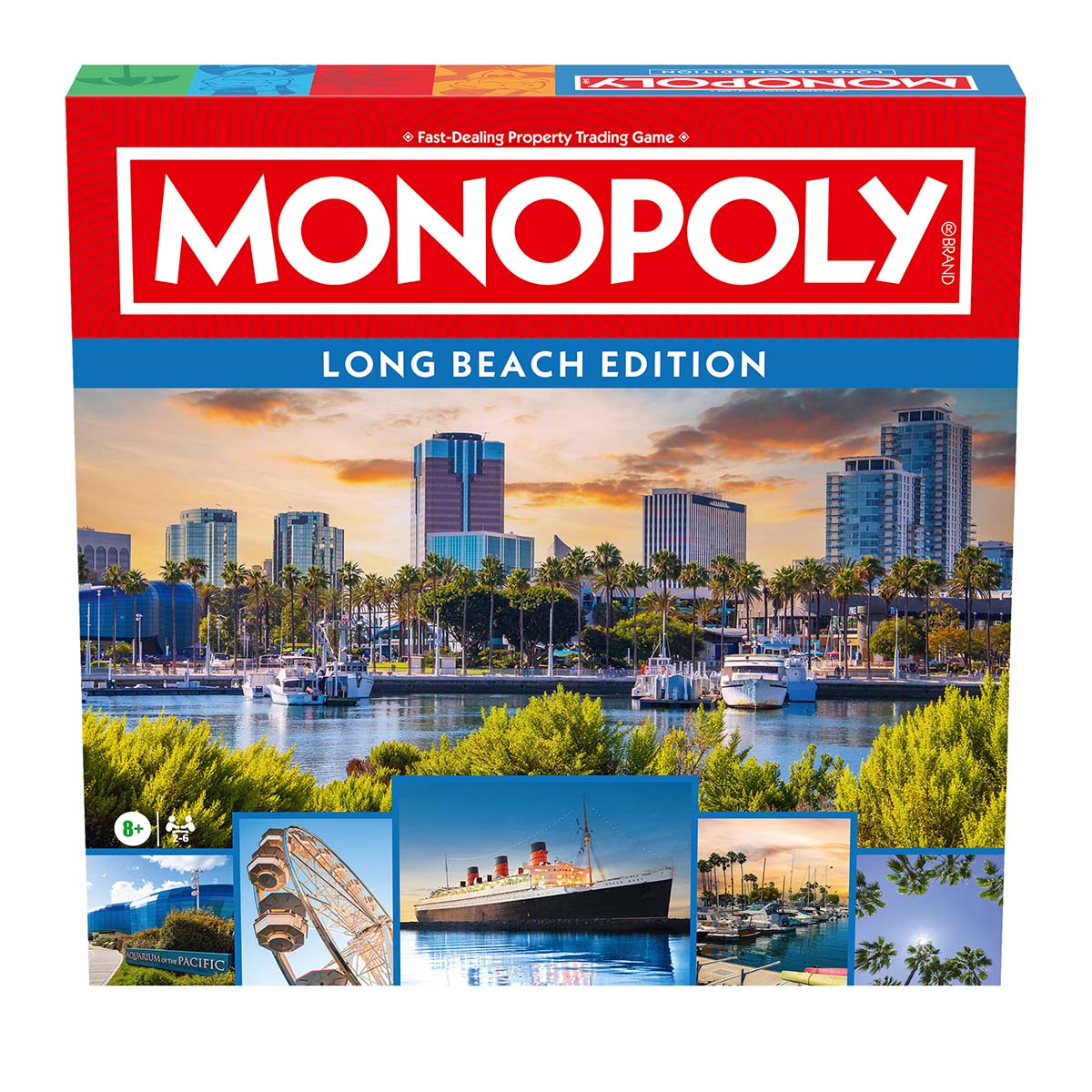 Long Beach CA Monopoly Board Game – City Edition – Top Trumps USA