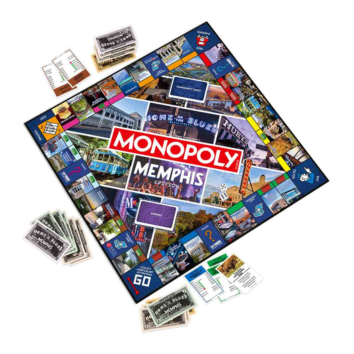 Memphis TN MONOPOLY Board Game Official Hasbro Top Trumps USA memphis-tn-monopoly-board-game-official-hasbro-top-trumps-usa