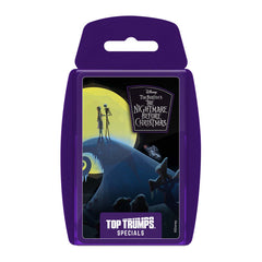 Nightmare Before Christmas Top Trumps Card Game box featuring iconic characters and spooky design.