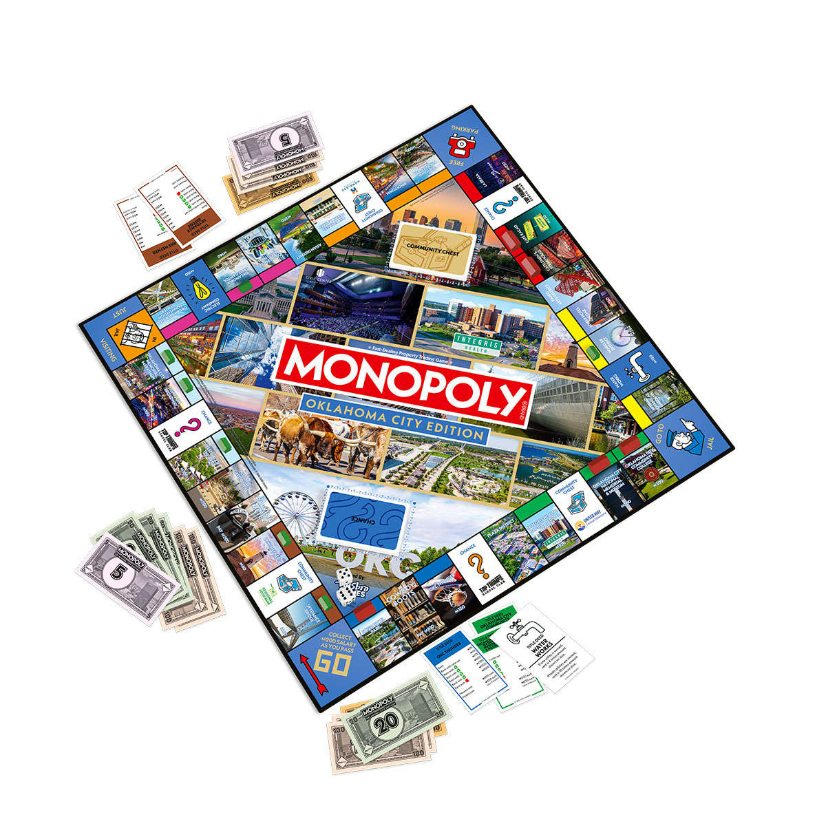Oklahoma City Monopoly Board Game - 2026 edition | Top Trumps USA