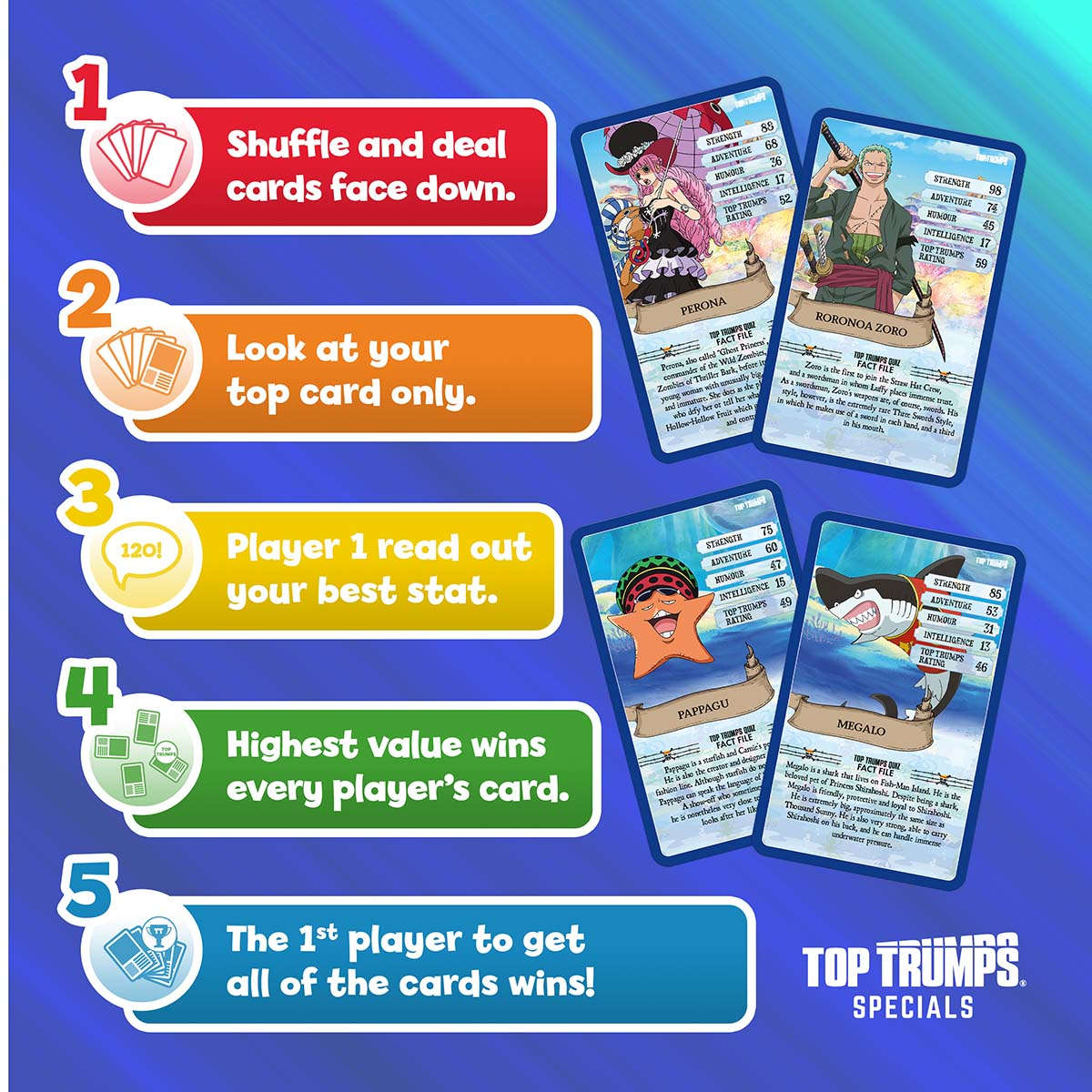 One Piece Top Trumps Card Game – Top Trumps USA