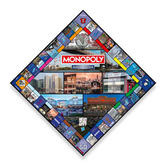 Queens, NY Monopoly Board featuring iconic landmarks and colorful properties in a special edition board game.