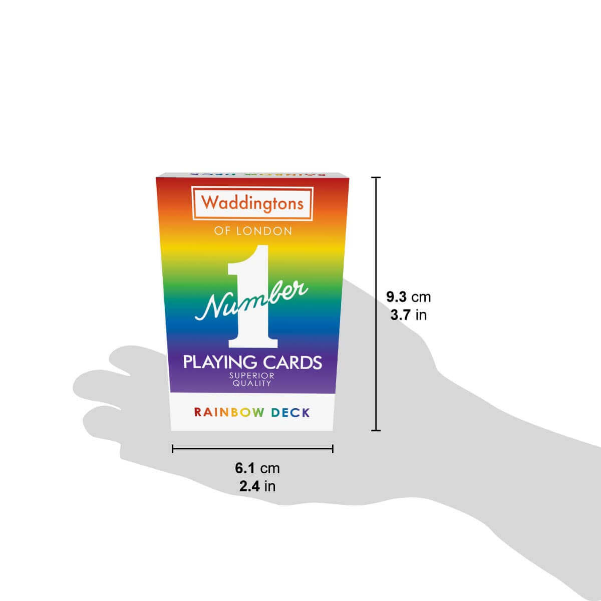 Rainbow Waddingtons No.1 Playing Cards – Top Trumps USA