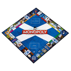 Scotland Monopoly board game featuring iconic Scottish landmarks and rich cultural heritage.