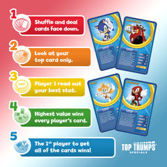 Sonic The Hedgehog Top Trumps Card Game