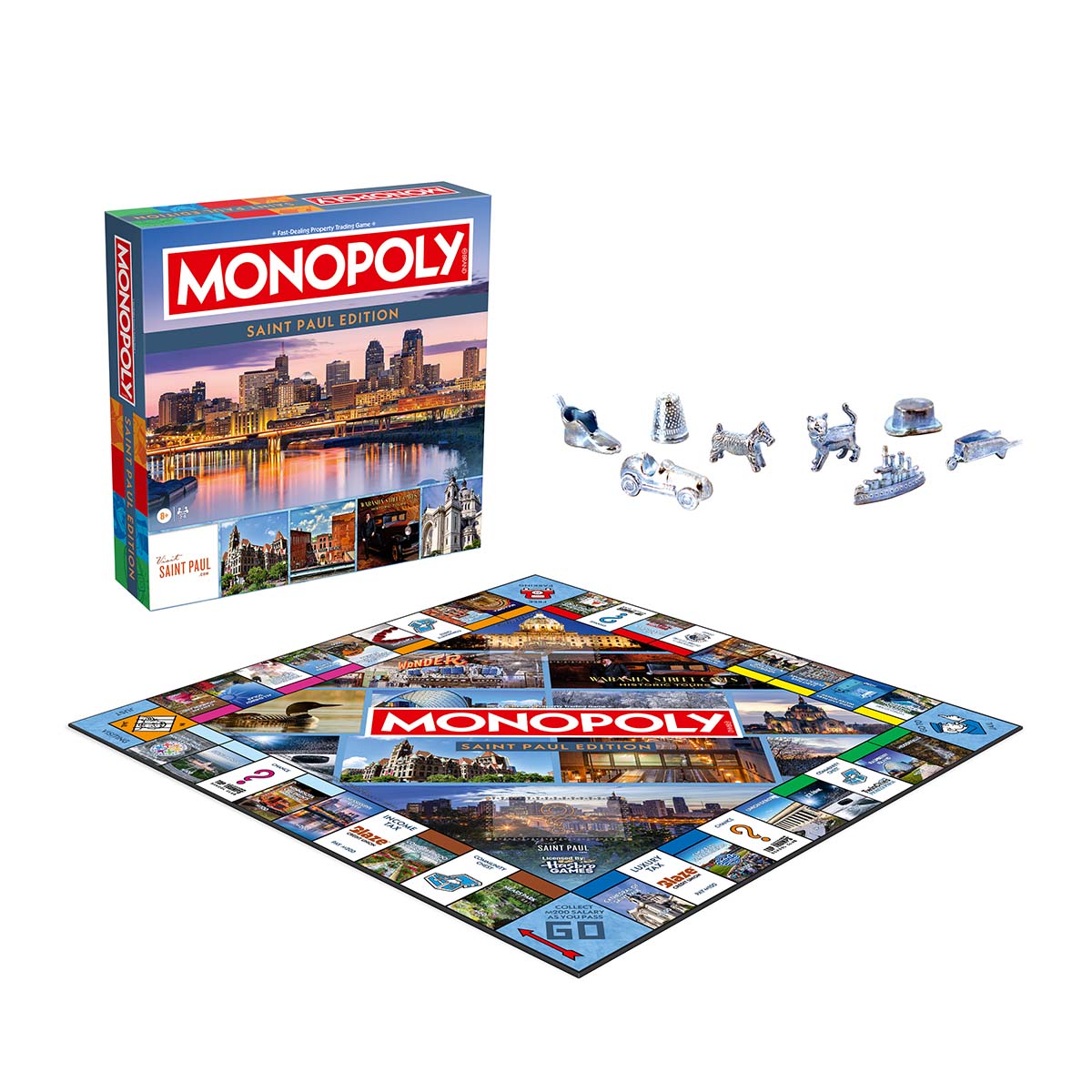 Saint Paul, MN Monopoly Board Game - Play Local – Top Trumps USA