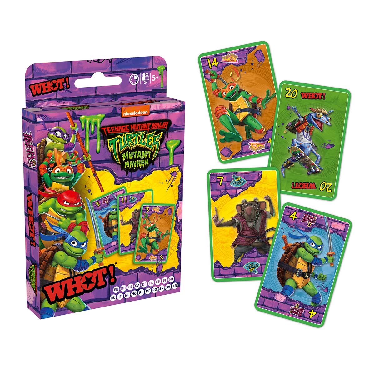 Teenage Mutant Ninja Turtles Whot! Card Game – Top Trumps USA