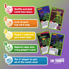 Teenage Mutant Ninja Turtles Top Trumps Card Game