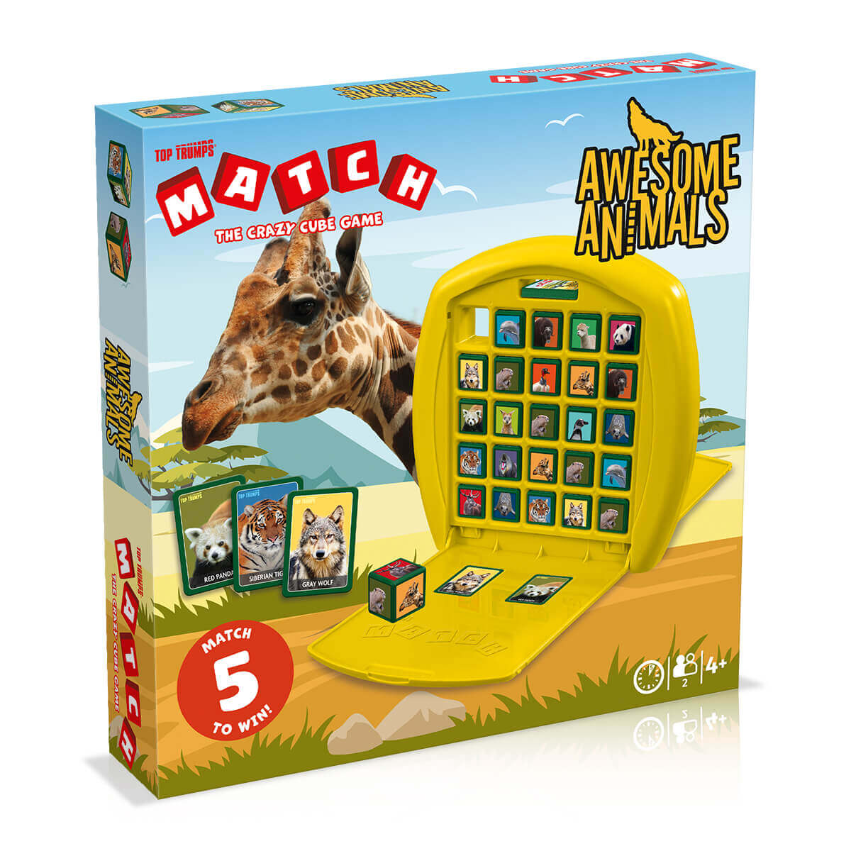 Awesome Animals Top Trumps Match - The Crazy Cube Game