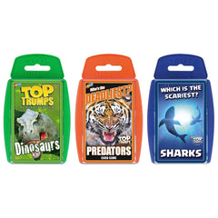 Deadliest Predators Top Trumps Card Game Bundle