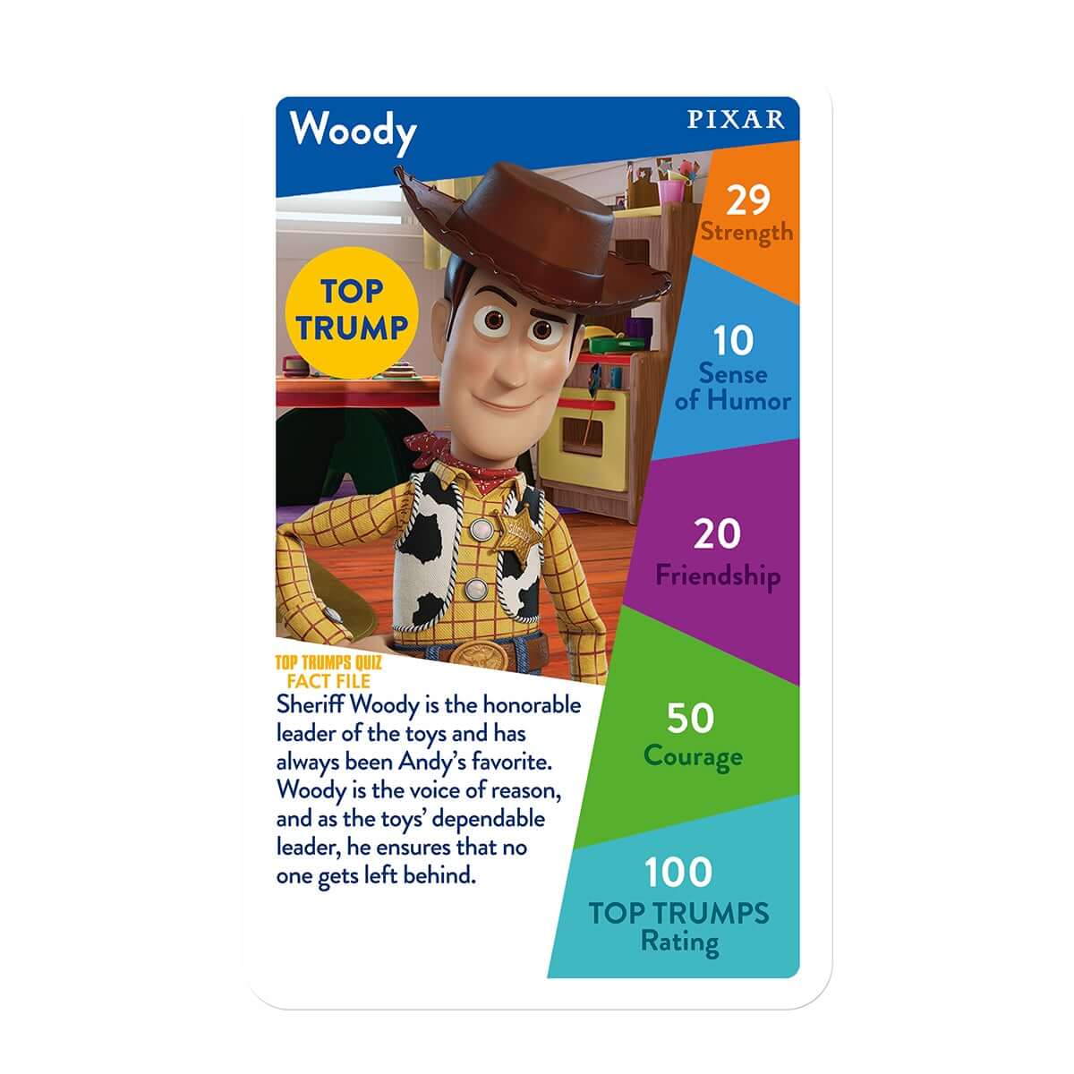 Disney Pixar Top Trumps Card Game
