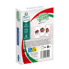 World Soccer Stars 2026 Waddingtons Number 1 Playing Cards packaging featuring iconic football players.