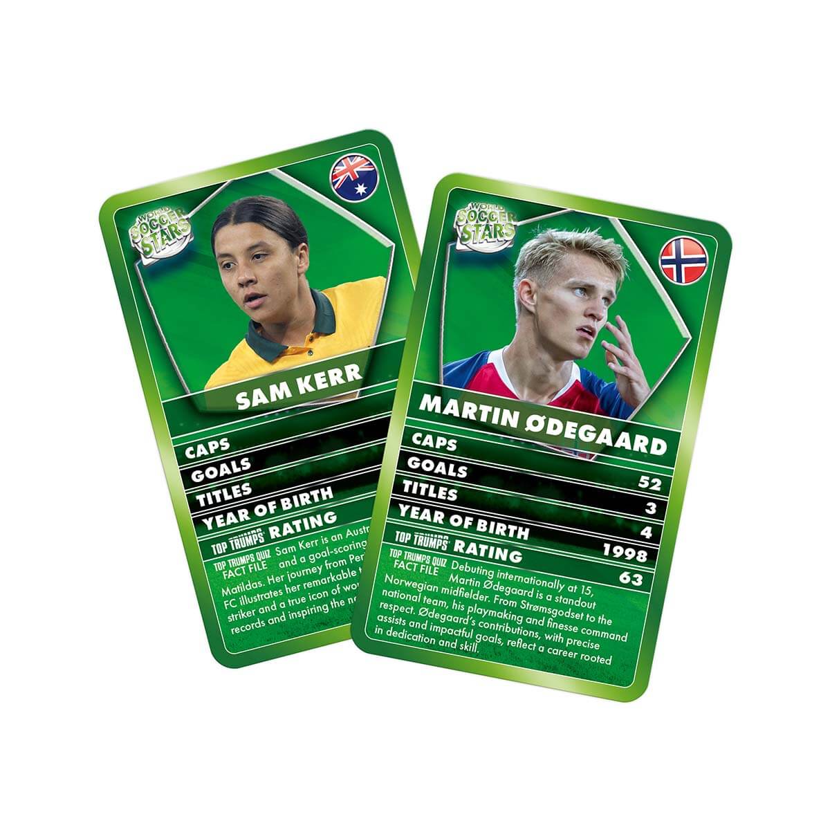 World Soccer Stars Green Top Trumps Card Game – Top Trumps USA